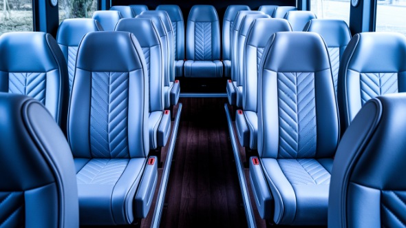 28 passenger minibus inside des moines