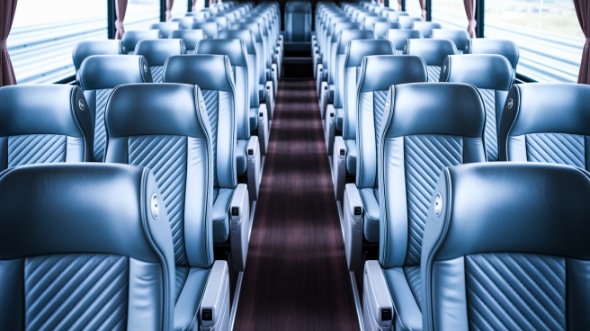 50 passenger charter bus interior des moines