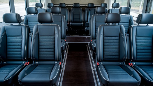 sprinter van with driver inside des moines